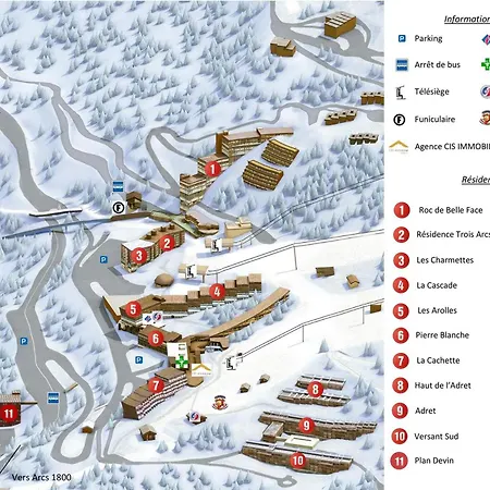 3 Pieces A Arc 1600, 8 Personnes, Acces Piscine Et Sauna, Proche Pistes Et Commerces - Fr-1-411-336 شقة Les Arcs (Savoie)